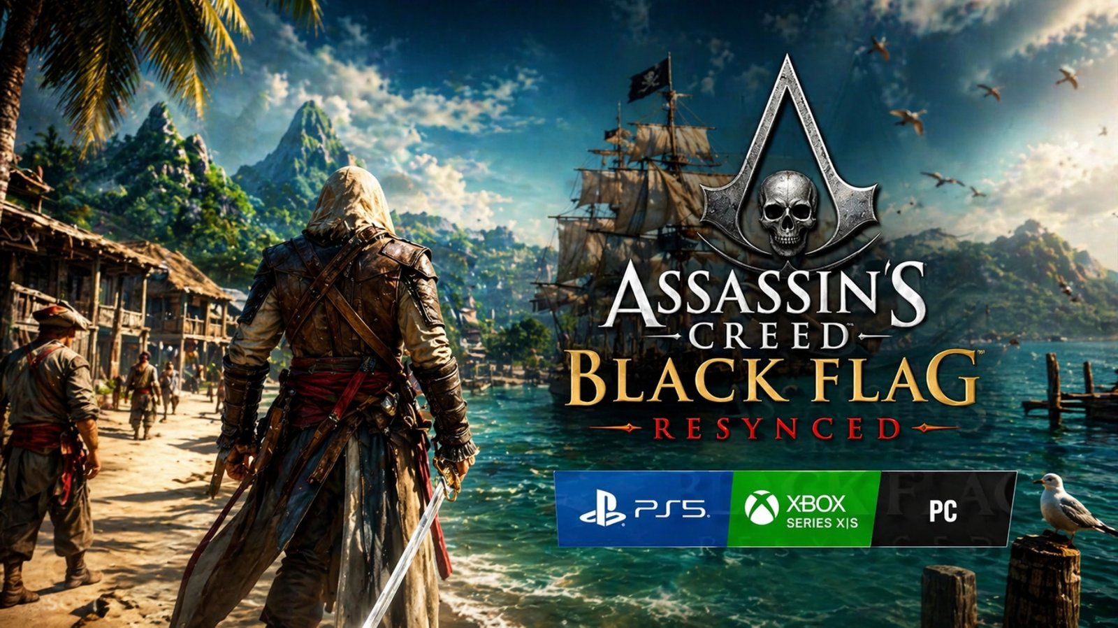 Assassin’s Creed Black Flag Resynced platforms reveal next-gen PS5 Xbox Series X PC gameplay
