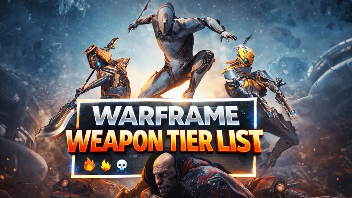 Warframe weapon tier list showing best meta weapons and tier ranking guide